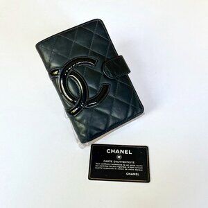 Chanel Cambon Wallet with Authenticity Card Y2K Early 2000s Authentic